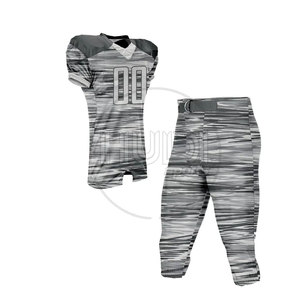 Conjunto de camiseta de fútbol americano de manga corta de diseño personalizado, uniforme de talla grande transpirable, ropa de práctica de nuevo estilo con servicio OEM - Product Image 3