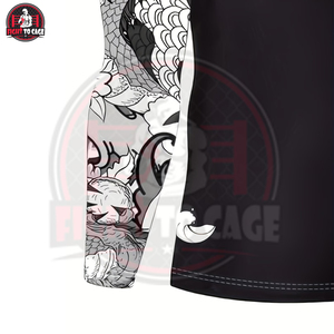 เสื้อรัดกล้ามเนื้อ MMA น้ำหนักเบา พิมพ์โลโก้ได้ตามต้องการ คุณภาพสูงสำหรับผู้ชาย ราคาคุ้มค่า แห้งเร็ว แขนยาว ผ้า 220 กรัม - Product Image 4