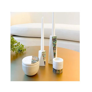 Bougeoir en marbre blanc de la plus haute qualité bougeoir décoratif luxueux pour accessoires de décoration intérieure à bas prix - Product Image 2