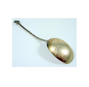 Cuchara de acero inoxidable antigua para sopa, cucharas de sopa de cabeza redonda con mango largo, cuchara de sopa de acero inoxidable 304 - Product Image 1