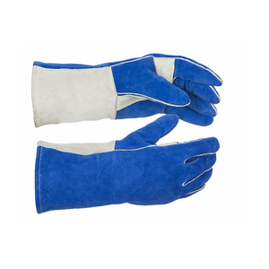 New Arrival Cowhide Leather Full-Finger Welding <b>Gloves</b> Comfortable Heavy-Duty Protective Hand Grips Anti-Slip Safety <b>Gloves</b> - Product Image 5
