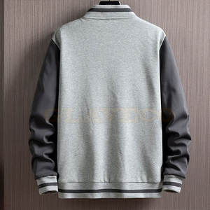 Chaqueta con letras de estilo callejero para hombre con logotipo personalizado, MOQ bajo, ropa de moda para exteriores con cuello levantado para uso diario - Product Image 2