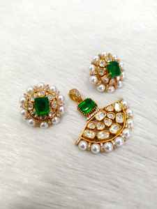 ชุดเครื่องประดับโมเสคสีทองสำหรับผู้หญิงสร้อยคอโบราณพร้อมต่างหูสำหรับงานแต่งงานและโอกาสพิเศษ - Product Image 4