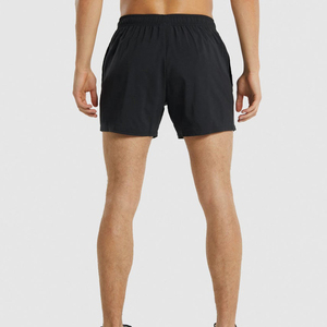 Poches double couche doublées OEM Athletic Sports nylon logo personnalisé 5 pouces entraînement 2 en 1 short de gym pour hommes - Product Image 2