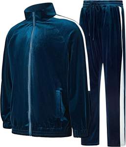 Chándal deportivo para exteriores para hombre, transpirable, sostenible, colección de otoño, estampado, color bloqueado, bordado, chándal para adultos - Product Image 1