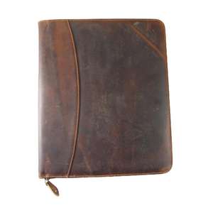 <b>Document</b> Organizer Zipper File <b>Folder</b> Custom Logo Professional Business <b>Folder</b> Leather Portfolio Office <b>Folder</b> - Product Image 1