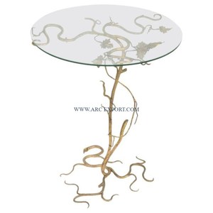 Mesa auxiliar de café antigua de Metal de calidad de lujo, decoración del hogar hecha a mano, nuevo estilo, decoración de muebles elegantes, mesa de centro lateral - Product Image 2