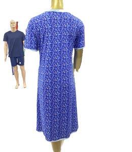 ชุดนอนผู้หญิงผ้าฝ้ายคอลูกเรือนุ่มพิมพ์ลายแบบกำหนดเองได้เอวยางยืดระบายอากาศได้ดีมีขนาดพิเศษ - Product Image 3