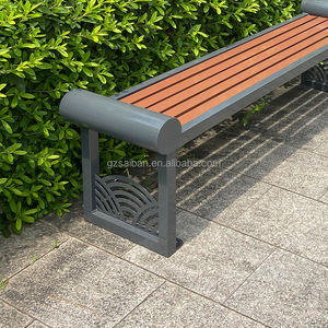 Banc en métal extérieur classique héritage banc urbain meubles banc de jardin pour 2-3 places - Product Image 4