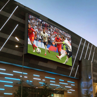Écran LED extérieur étanche à service frontal, entretien facile, armoire modulaire, mur d'écrans LED, façade commerciale