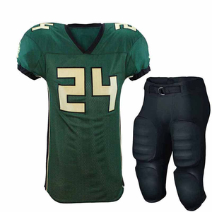 Uniforme de fútbol americano con logotipo personalizado para hombre, camiseta de sublimación más nueva con mangas cortas, transpirable y características de talla grande - Product Image 4