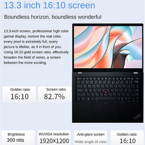 L e n o v o Think pad S2 AMD R5-7530U 16 Go 512 Go 13.3 pouces FHD WIFI 6E 46Whr Business Office Drawing Designer Laptop - Product Image 4