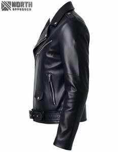 Veste de moto en cuir personnalisable pour homme de qualité supérieure avec veste de moto de course d'équitation veste en faux cuir - Product Image 2