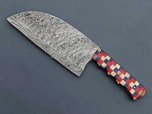 Cuchillo de carnicero de cocina de acero de Damasco de estilo japonés más vendido, hoja VG10 con mango de madera, venta directa de fábrica, cuchillo para picar - Product Image 2