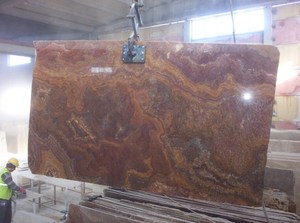 Losa de ónix rojo múltiple, losas de piedra de ónix rojo pulido, losa de ónix rojo barata - Product Image 2