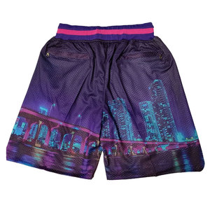 Shorts de basketball pour hommes en mesh imprimé avec poches, style streetwear hip-hop, grandes tailles, séchage rapide, respirant, coupe décontractée - Product Image 4