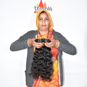 Indian Unprocessed 100% Cutícula alineada Virgin Temple Processing Ninguno Paquetes de trenzado Color natural negro Extensiones de cabello humano - Product Image 3