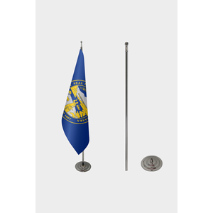 Drapeau d'intérieur officiel du Nebraska imprimé numériquement pour bureau, jardin, exposition, en coton, plastique, soie, polyester, aluminium, éducation - Product Image 2