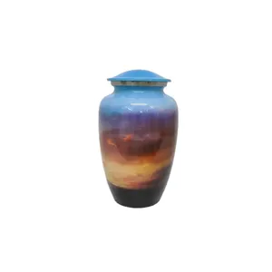 Urna Funeraria para Cenizas de Motocicleta con Diseño de Atardecer – Urna Conmemorativa Personalizada para Motociclistas, Urna Funeraria, para Adultos y como Recuerdo - Product Image 2