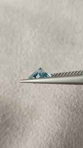 Diamante cultivado en laboratorio de color azul corte portugués para la fabricación de anillos, diamante suelto de color elegante certificado por IGI a bajo precio desde India. - Product Image 5