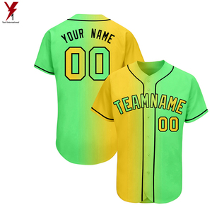 Venta al por mayor de alta calidad personalizado bordado béisbol Jersey Unisex ropa deportiva en blanco camisa con sublimación características logotipo personalizado - Product Image 6