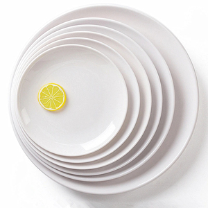 Assiettes Rondes en Mélaminé Blanc de 10 Pouces, Personnalisables avec Logo, en <span class=keywords><strong>Plastique</strong></span>, pour Usage Domestique et Restauration - Product Image 2