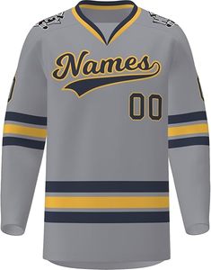 เครื่องแบบฮ็อกกี้น้ำแข็งสำหรับผู้ใหญ่ขนาดใหญ่ออกแบบโลโก้ได้ตามต้องการ - Product Image 3