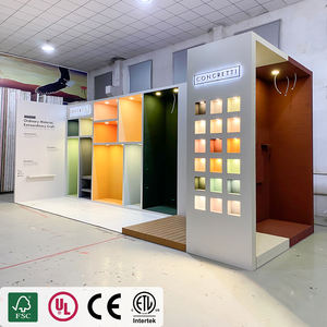 DISEÑO PERSONALIZADO Stand de Exhibición Plegable de Lujo con Estantes, Exhibición en Pared, Stand de Exhibición de Madera de 10x30 pies - Product Image 2