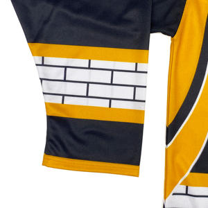 Maillot de hockey sur glace vintage personnalisé pour hommes, manches longues de haute qualité avec motif brodé, service de football disponible OEM - Product Image 4