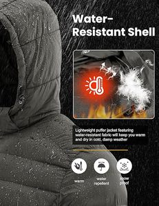 2025 OEM Cálido impermeable ligero aislado invierno prendas de vestir exteriores moda Streetwear proveedor a granel - Product Image 5