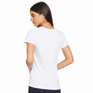 Venta de alta calidad, camisetas personalizadas para mujer de media manga con cuello redondo antiarrugas para mujer, ropa informal - Product Image 2