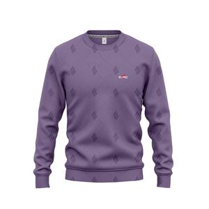 Sweat-shirt à col rond pour homme en coton/polyester personnalisé OEM, coupe classique, processus d'impression sérigraphique écologique, marque - Product Image 1