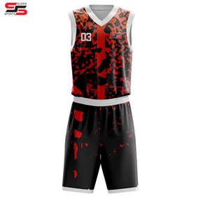 Kits d'uniformes de basket-ball sublimés personnalisés nouveau design - Product Image 1