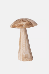 Centre de table en bois rustique avec détails sculptés à la main et finition naturelle, parfait pour la décoration de table de mariage sur le thème des bois - Product Image 4