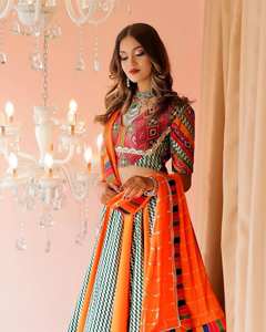 Navratri spécial fête porter mousseline coton numérique imprimé vrai miroir travail Lehenga Choli avec Georgette broderie travail Dupatta - Product Image 5