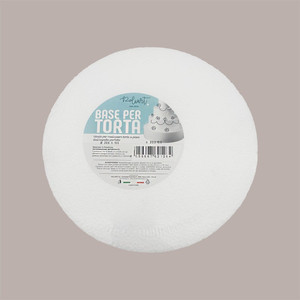 Base à gâteau ronde en polystyrène blanc réutilisable, diamètre 20 cm et hauteur 10 cm, ensemble de 10 pièces pour anniversaire - Product Image 4