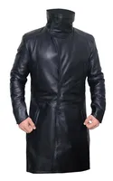 Veste d'hiver épaisse en cuir de mouton vintage pour homme, personnalisée, col montant, design à capuche, imperméable, réversible