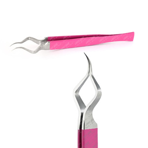 <b>Top</b> Ranking New Isolation Tweezers eyelash tweezer set lash extension tweezer Stainless Steel <b>Top</b> Trending tool with Precise Tip - Product Image 5