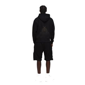 Conjuntos de 2 piezas con cremallera para hombre, serigrafía, logotipo personalizado, informal, Primavera, dos piezas, conjunto corto con capucha, fabricación superior para las fuerzas del cielo - Product Image 2