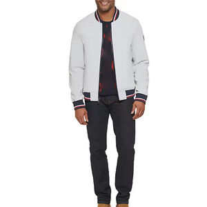 Veste de survêtement pour homme d'hiver personnalisable Col montant 100% laine Coupe-vent Imperméable Vêtements de mode streetwear - Product Image 2