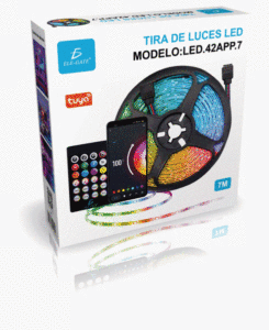 Strisce LED RGB 5050 da 7 Metri con Controllo App Bluetooth, IC WS2812B, PCB Nero, Controllo Vocale, 6500K CCT, Barre Luminose LED da 10M - Product Image 3