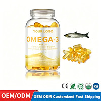 Complément alimentaire à base d'huile de poisson oméga-3 non-OGM sans gluten pour soutenir le système immunitaire, 240 gélules molles, force maximale 4200 mg, pour hommes et femmes