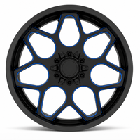 Jantes en alliage d'aluminium forgé monobloc de luxe 20-22 pouces 5x114.3, nouveau design concave profond pour Taycan E-tron GT, jantes sport électriques