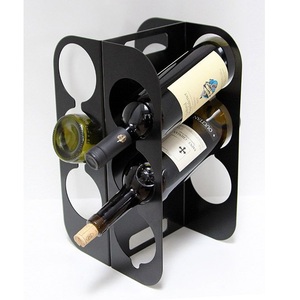 Mejor estante para botellas de vino de mesa, soporte de almacenamiento de vino de Metal para decoración de Bar restaurante - Product Image 6