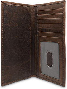 กระเป๋าสตางค์หนังแท้สำหรับผู้ชายกระเป๋าสตางค์ยาวสำหรับผู้ชายมีที่เก็บใบรับบัตรแบบพับเก็บได้ตามต้องการ - Product Image 5