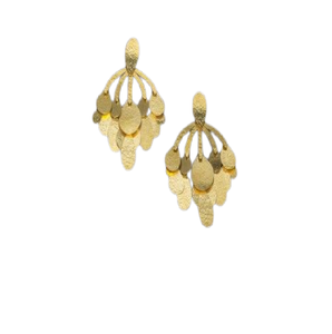 Pendientes de aro europeos colgantes de bronce, elegantes y con temperamento, al por mayor, pendientes geométricos indios, regalo de cumpleaños para mujer - Product Image 1