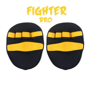 Guante de levantamiento de pesas Almohadilla de agarre de goma Gimnasio Entrenamiento Levantamiento Empuñaduras Protección de Palma Gel de sílice logotipo personalizado - Product Image 1