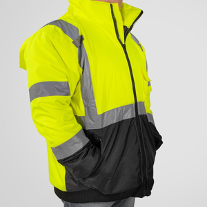 Customizable Logo High Visibility Waterproof Safety Jacket with Reflective Material Reflective Safety Clothing With Shipment - Product Image 3