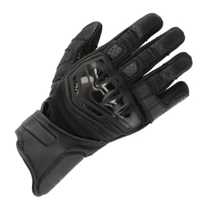 Guantes deportivos de cuero genuino para hombre para carreras de autos e invierno, protección vial impresa personalizada, ropa de motocicleta de cuero corto - Product Image 2
