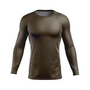 Camiseta de Protección Solar para Hombre, Manga Corta, Transpirable, UPF50+, 100% Poliéster, Color Gris MAS - Product Image 1